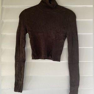 Forever 21 Cropped Knit Turtleneck